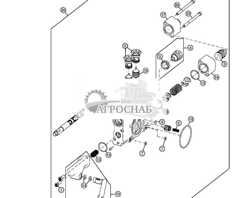 Секция клапана скарификатора, стандартные органы управления - ST3618 580.jpg